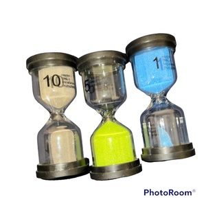 3 mini hourglass timers